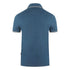 Aquascutum Brand Logo Blue Polo Shirt